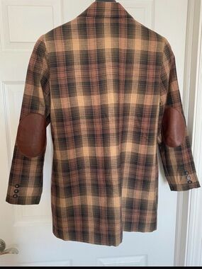 Lucia Vintage 90s plaid boyfriend blazer  Sz M